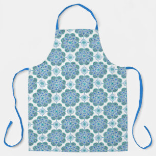 Tablier bleu et vert