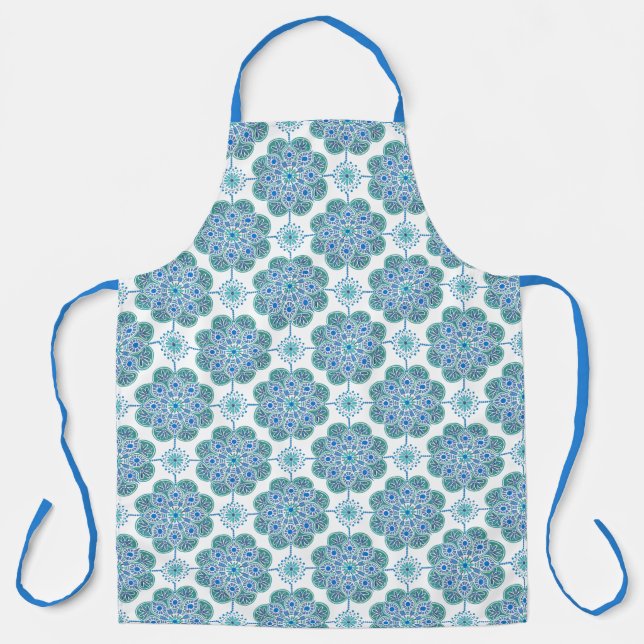 Tablier bleu et vert (Recto)