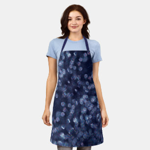 Tablier Bleu étincelle Bokeh Lights Apron