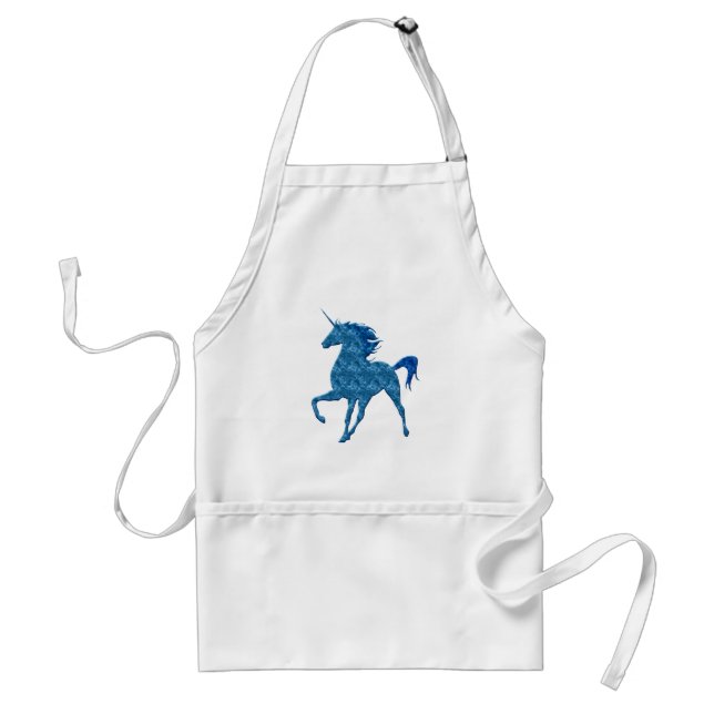 Tablier Bleu feu Unicorne Apron (Devant)