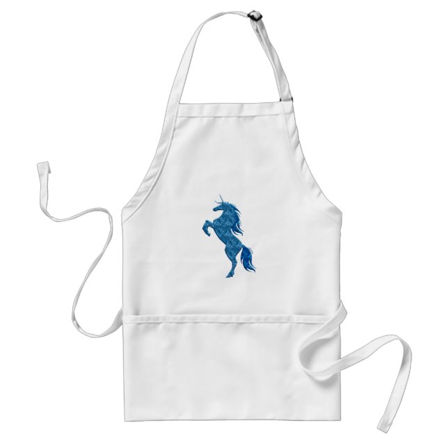 Tablier Bleu feu Unicorne Apron (Devant)