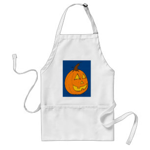 Tablier bleu Jack o' Lantern