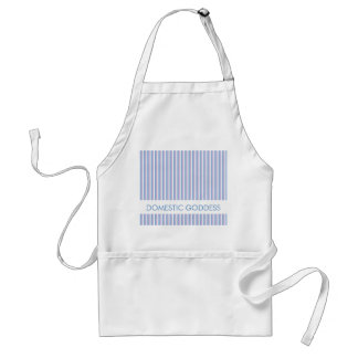 Tablier Bleu Lilac White Stripes blanc déesse Apron