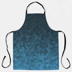 Tablier Bleu, moderne, rétro, cool, motif à points tendanc