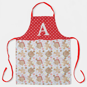 Tablier Bleu Noël Cookies Apron, Grand Apron