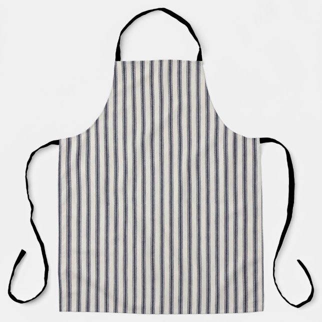 Tablier Bleu Ticking Stripes Apron (Recto)