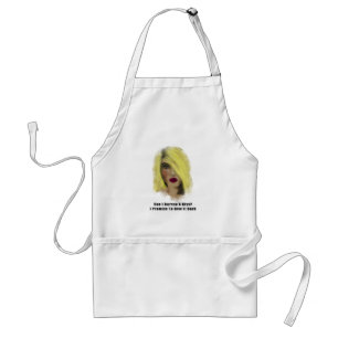 Tablier Blonde Bombshell Femme Emprunter Un Baiser