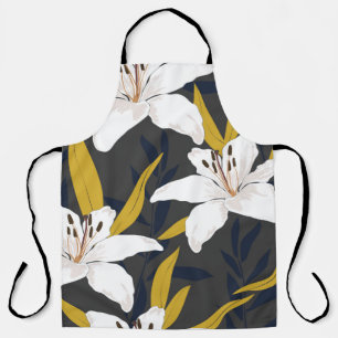 Tablier Blossom Lily : Flore tendance sans couture.