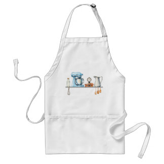 Tablier Blue and Gray Kitchen Utensils
