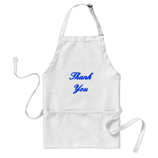 Tablier Blue Blue Merci Design Le MUSÉE Zazzle Cadeaux (Devant)