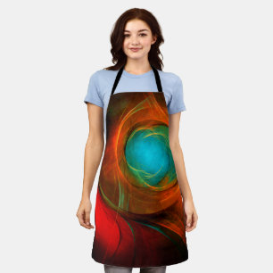 Tablier Blue Eye Moderne Abstrait Art Cool Motif #16