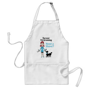 Tablier Blue Funny Besoin d'un Groomer de rasage
