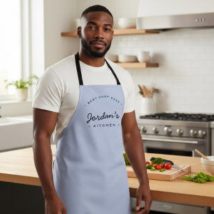 Tablier Blue Meilleur Chef jamais Votre Cuisine personnali