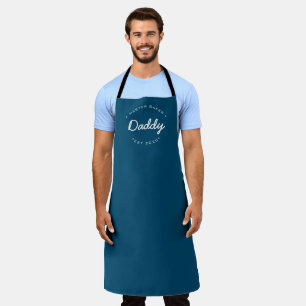 Tablier Blue Nom personnalisé Année Master Baker Daddy