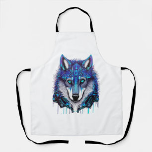 Tablier blue wolfdog sticker stickers