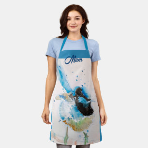 Tablier Blue Wren Wrens Aquarelle Bébé Bleu Australien