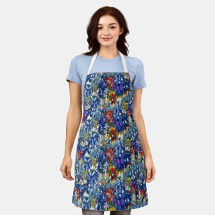 Tablier Bluebonnets et Fleurs sauvages