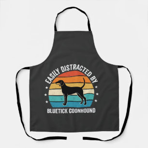 Tablier Bluetick Coonhound Coucher de soleil Rétro Chien