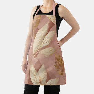 Tablier Blush Pink Gold Collection Feuille tendance Boho