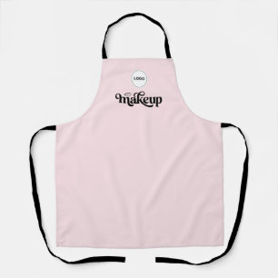 Tablier Blush Rose Employé Votre Logo Maquilleuse