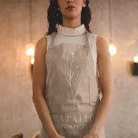 Tablier Boho Chic Champignons Brown Monogramme personnalis<br><div class="desc">Boho Chic Mushroom Brown Monogram Apron personnalisé, un accessoire élégant et pratique parfait pour tout effort culinaire ou créatif. Conçu dans un esprit de minimalisme moderne, cet tablier est décoré dans des tons marron champignon chic et une typographie branchée qui respire le raffinement et l'élégance. Personnalisé avec votre monogramme, ce...</div>