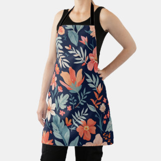 Tablier Boho Garden Whimsy - Cuisine à motifs floraux