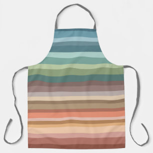 Tablier Boho Moderne Chic Rayures