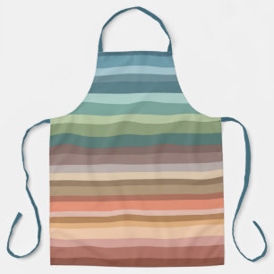 Tablier Boho Moderne Chic Rayures