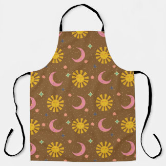 Tablier Boho Soleil & Lune Céleste