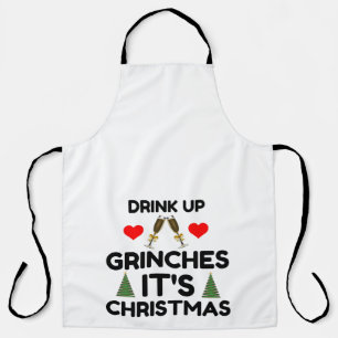 TABLIER BOIRE DES GRINCHES C'EST NOËL