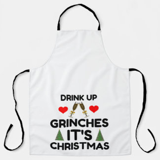 TABLIER BOIRE DES GRINCHES C'EST NOËL