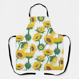 Tablier Bois Imprimer Tournesol jaune