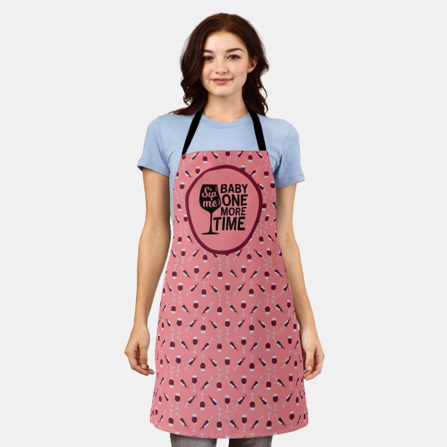 Tablier Bois Moi Bébé Encore Une Fois Cadeau Drôle de Chef (Porté)