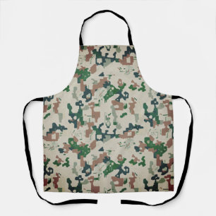 Tablier Bois Pixel Terre 