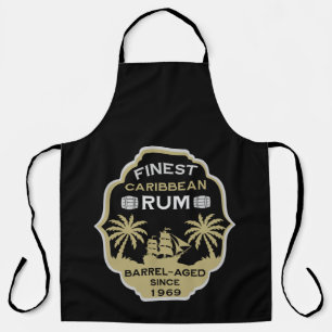 Tablier Boisson de rhum Anniversaire sur la colline