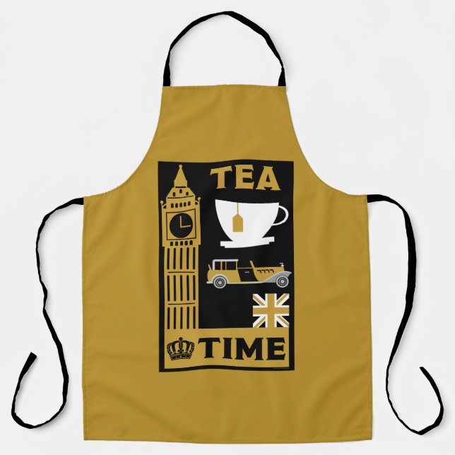 Tablier Boissons de thé britanniques classiques (Recto)