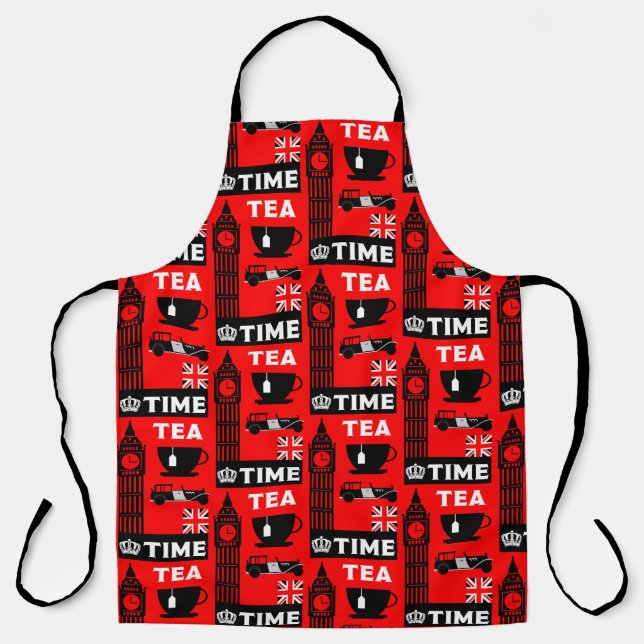 Tablier Boissons de thé britanniques classiques (Recto)
