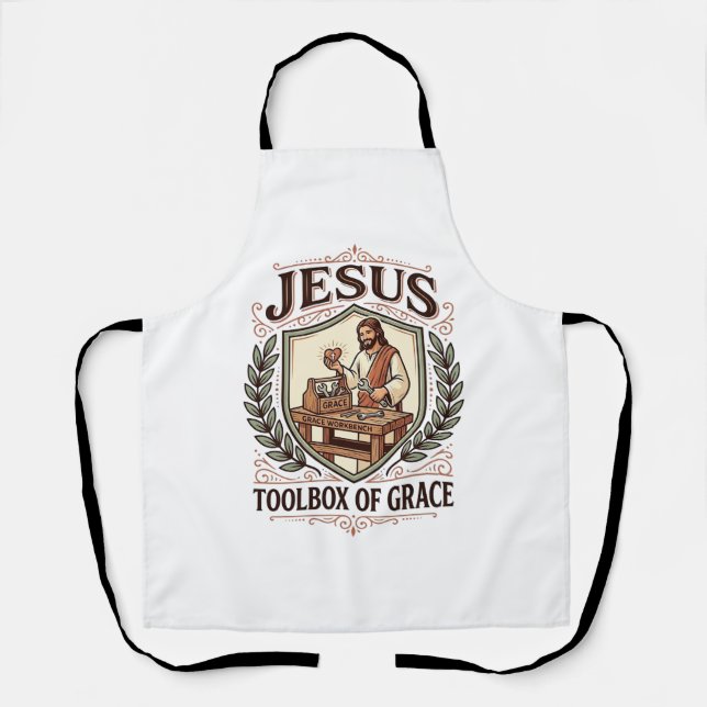 Tablier Boîte à outils de grâce de Jésus Boîte à outils de (Recto)