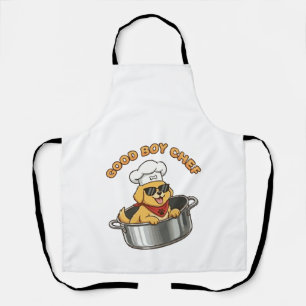 Tablier Bon garçon chef cuisine chien