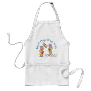 Tablier Bon Jours Commence Avec Café