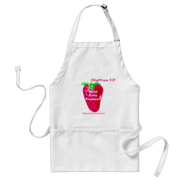 Tablier Bon producteur de fruits fraise (Devant)