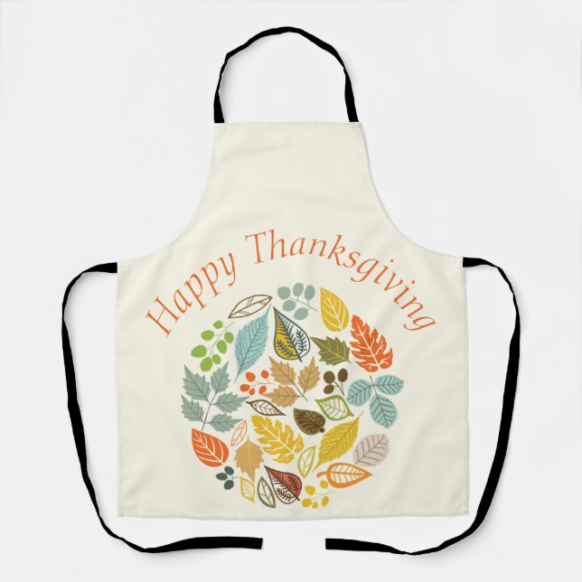 Tablier Bon thanksgiving de vacances d'automne Feuilles co