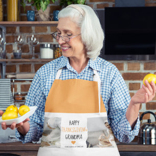 Tablier Bon thanksgiving photo Collage moderne grand-mère