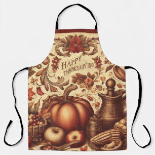 Tablier Bon thanksgiving vintage/classique