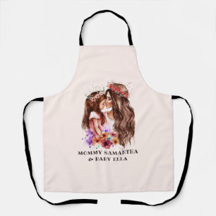 Tablier Bond adorable maman et fille (6)
