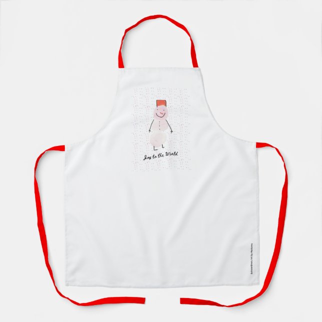 Tablier Bonhomme de Neige (Recto)
