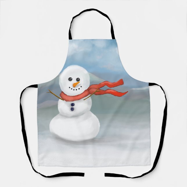 Tablier Bonhomme de neige (Recto)