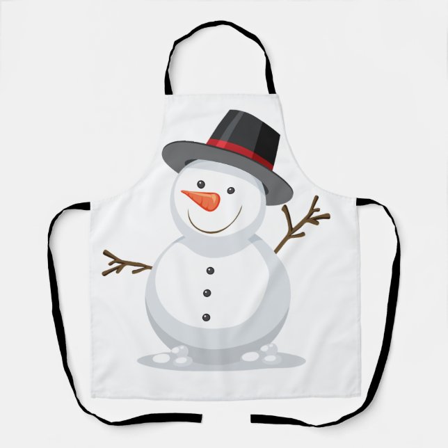 Tablier Bonhomme de neige (Recto)