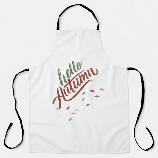 Tablier Bonjour automne (Recto)