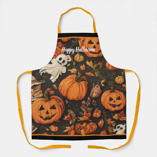 Tablier Bonne collection Vintage d'Halloween (Recto)